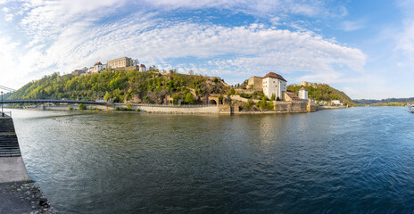 Fototapeta na wymiar Passau | Veste Oberhaus | Panorama | Niederbayern | Burg
