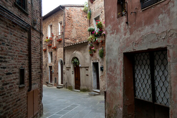 Fototapeta na wymiar Città della Pieve, vicoli medievali