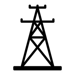 Naklejka premium electric pole icon