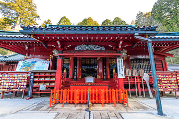 初春の箱根神社　神奈川県箱根町　Hakone Shrine in early spring. Kanagawa-ken Hakone...