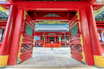 初春の箱根神社　神奈川県箱根町　Hakone Shrine in early spring. Kanagawa-ken Hakone...