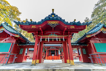 初春の箱根神社　神奈川県箱根町　Hakone Shrine in early spring. Kanagawa-ken Hakone...