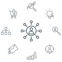 SEO  icons set . SEO  pack symbol vector elements for infographic web