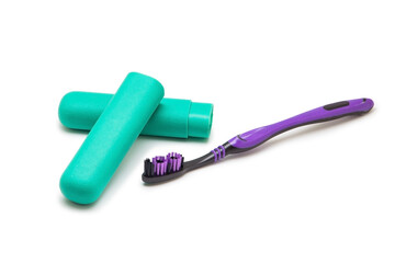 Toothbrush on a white background