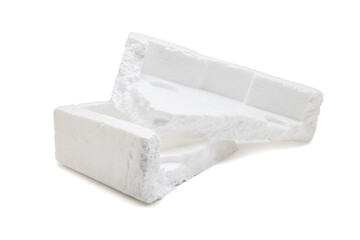 Polyfoam isolated on a white background