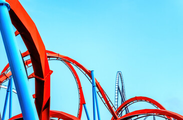 Roller coaster, Abstract background
