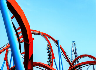 Roller coaster, Abstract background