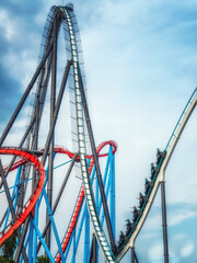Roller coaster, Abstract background
