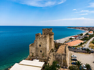 Naklejka premium Roseto Capo Spulico, Calabria, Italy. Aerial drone view.
