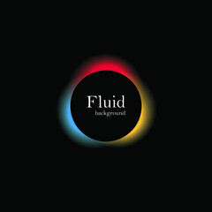 Set of isolated abstract aqua spot with gradient or dynamic color.Vector colorful neon templates. Circle shapes with vivid gradients. Fluid gradients for banners, Abstract liquid shape black, 3d.eps10