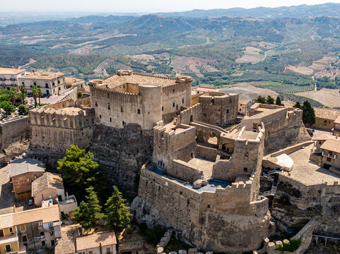 Santa Severina, Calabria, Italy. Aerial drone view.
