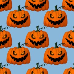 Halloween seamless pumpkin pattern for fabrics and textiles and packaging and gifts and cards and linens and kids