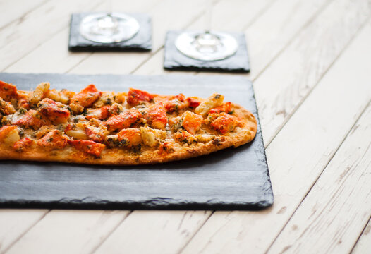 Lobster Topped Flatbread.