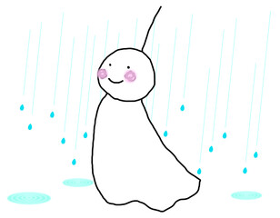 てるてる坊主と雨