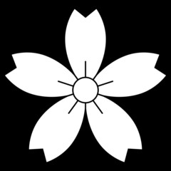 家紋です。細山桜といいます。