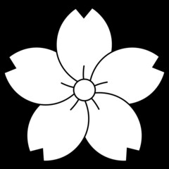 家紋です。念じ（ねじ）山桜といいます。