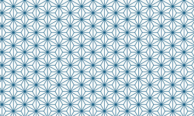 藍色・夏・お中元・父の日・暑中見舞い・背景・和柄・麻の葉