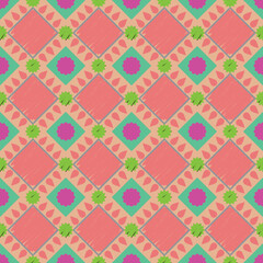 Vector seamless pattern. Weaving Pattern square more frequent, Vector seamless pattern. Modern stylish texture. Trendy graphic design for out clothes test equipment, interior, wallpaper greens 