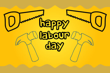 Labour day template design