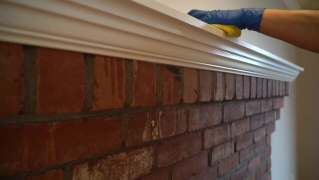 Cleaning a chimney. Housekeeping. Professional service.