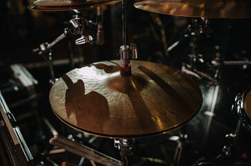 concert drum set cymbal