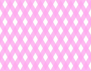 単色チェック柄の背景素材　ダイヤ形のイラスト素材