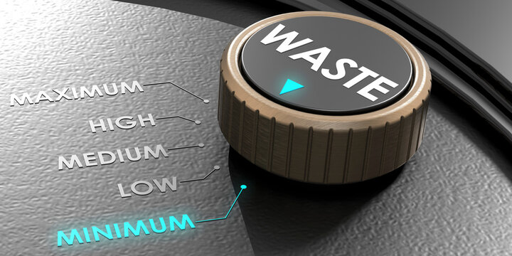 Turn The Knob Points To Minimum Waste