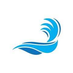 Wave beach vector illustration design