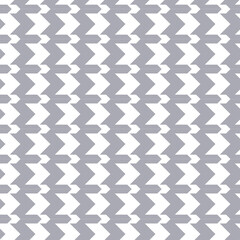 Geometric black and white seamless pattern with pied-de-poule ornament. Monochrome graphic repeating design. Modern minimalist stylish squared background. Vector chequered motif for fabric, textile
