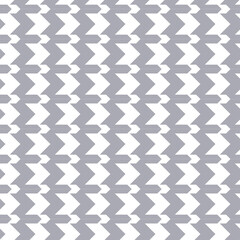 Geometric black and white seamless pattern with pied-de-poule ornament. Monochrome graphic repeating design. Modern minimalist stylish squared background. Vector chequered motif for fabric, textile