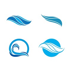 Wave beach vector illustration design