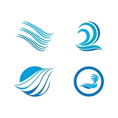 Wave beach vector illustration design