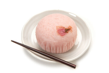 和菓子の桜蒸しぱん