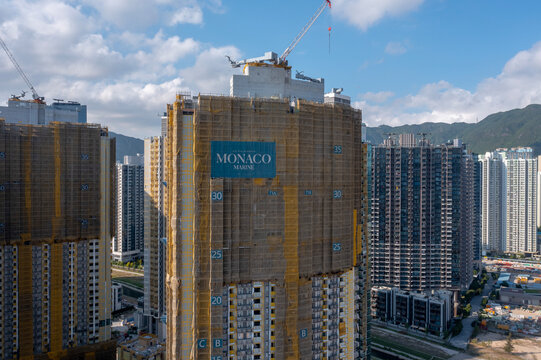 the new residential areaat  Kai Tak, Hong Kong 24 April 2022