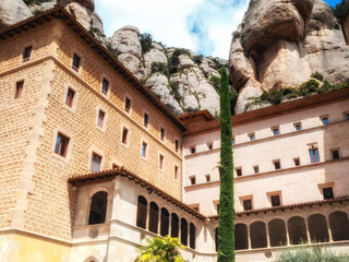 Monserrat monastery in Catalonia, Spain.