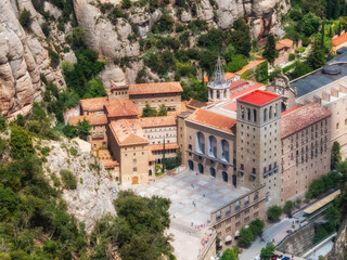Monserrat monastery in Catalonia, Spain.