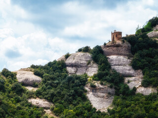 Ermita de Sant Joan church in Montserrat, Catalonia, Barcelona in Spain
