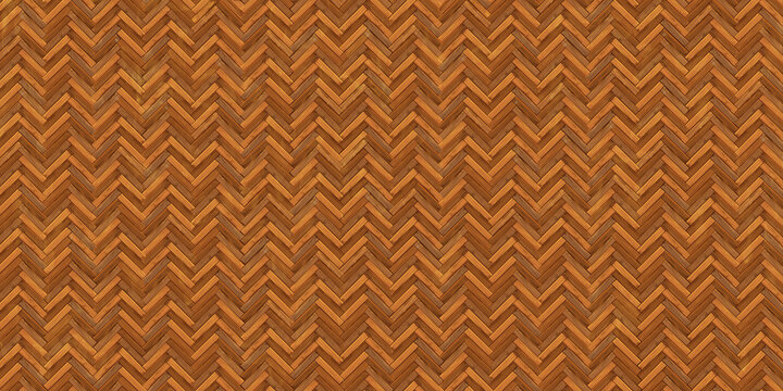 Wooden parquet 02 - Texture and background top view, 2D Digital painting. 