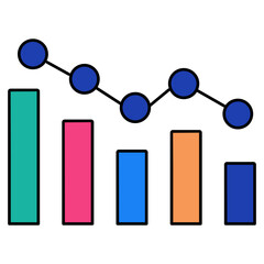 Perfect design icon of business chart