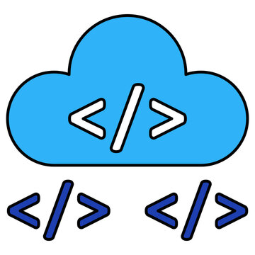 An icon design of cloud coding