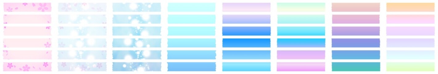 Obraz premium 幻想的な桜と光 グラデーションマステセット