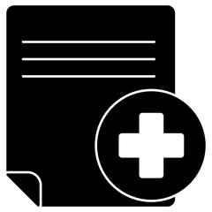 Obraz premium Editable design icon of medical file