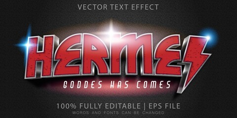 Hermes heroes Editable Text Effect