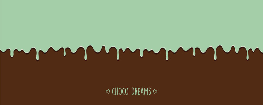 sweet tasty melting chocolate icing background choco dreams