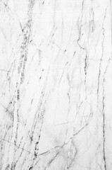 Natural white marble with gray veins pattern, close up texture