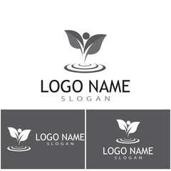 Leaf icon Vector Illustration design Logo template