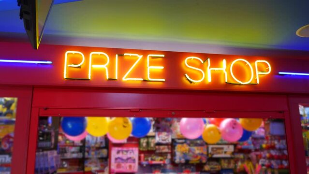 Arcade amusements prize shop in a slot machines casino