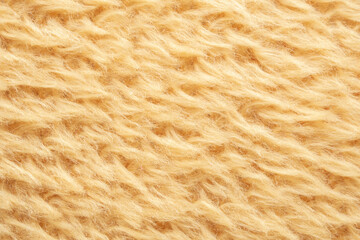 yellow fluffy fur fabric wool texture background