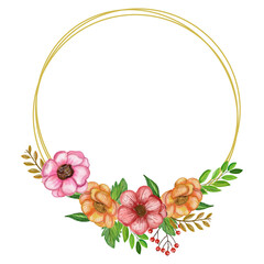 Flower bouquet decoration wedding. templates design illustration