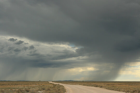 Rain storm over Etosha National Park, Namibia © Kim